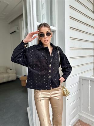 Siyah Gabardin Ceket