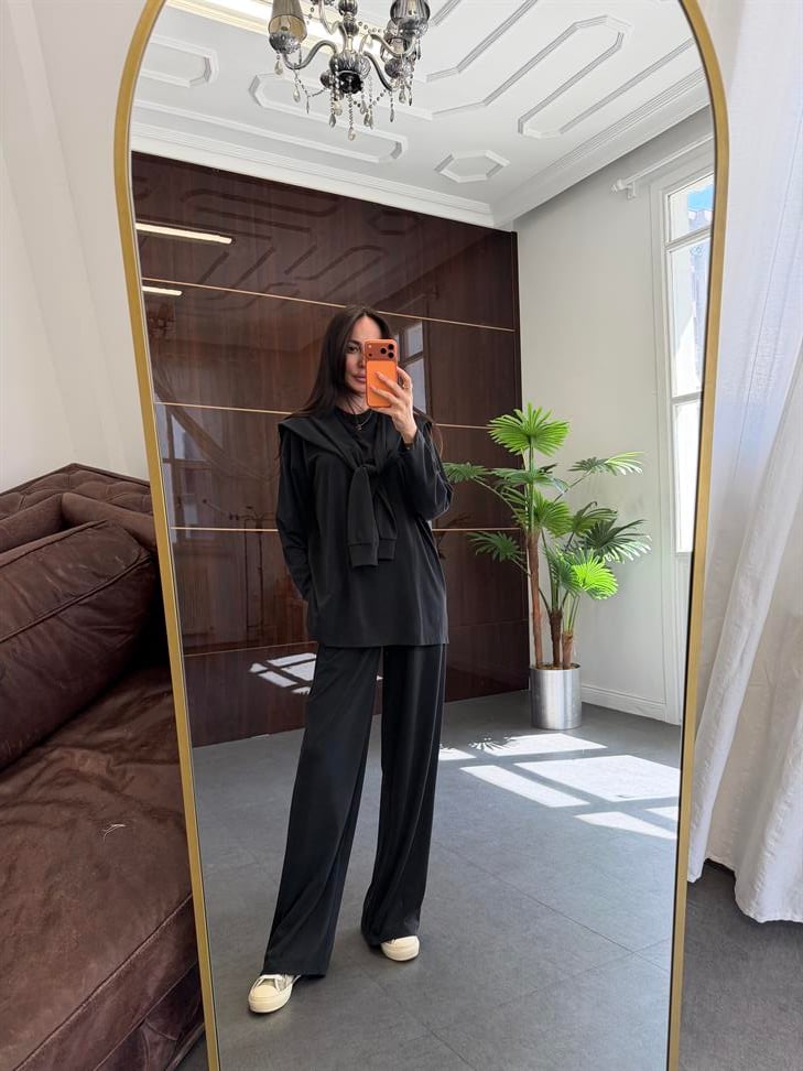 Siyah İkili Modal Tasarım Takım