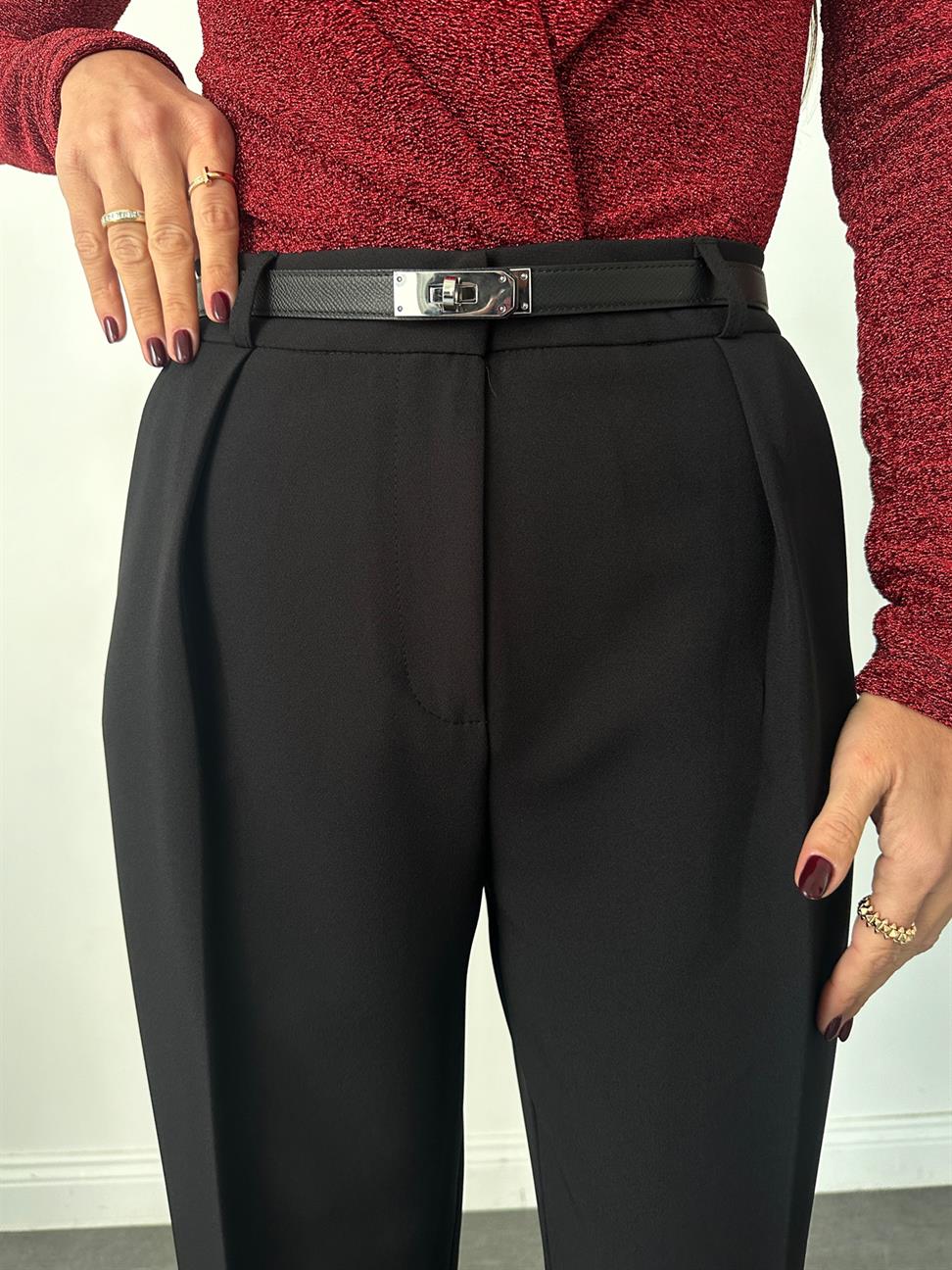 Siyah Kadın Cigarette Pantolon