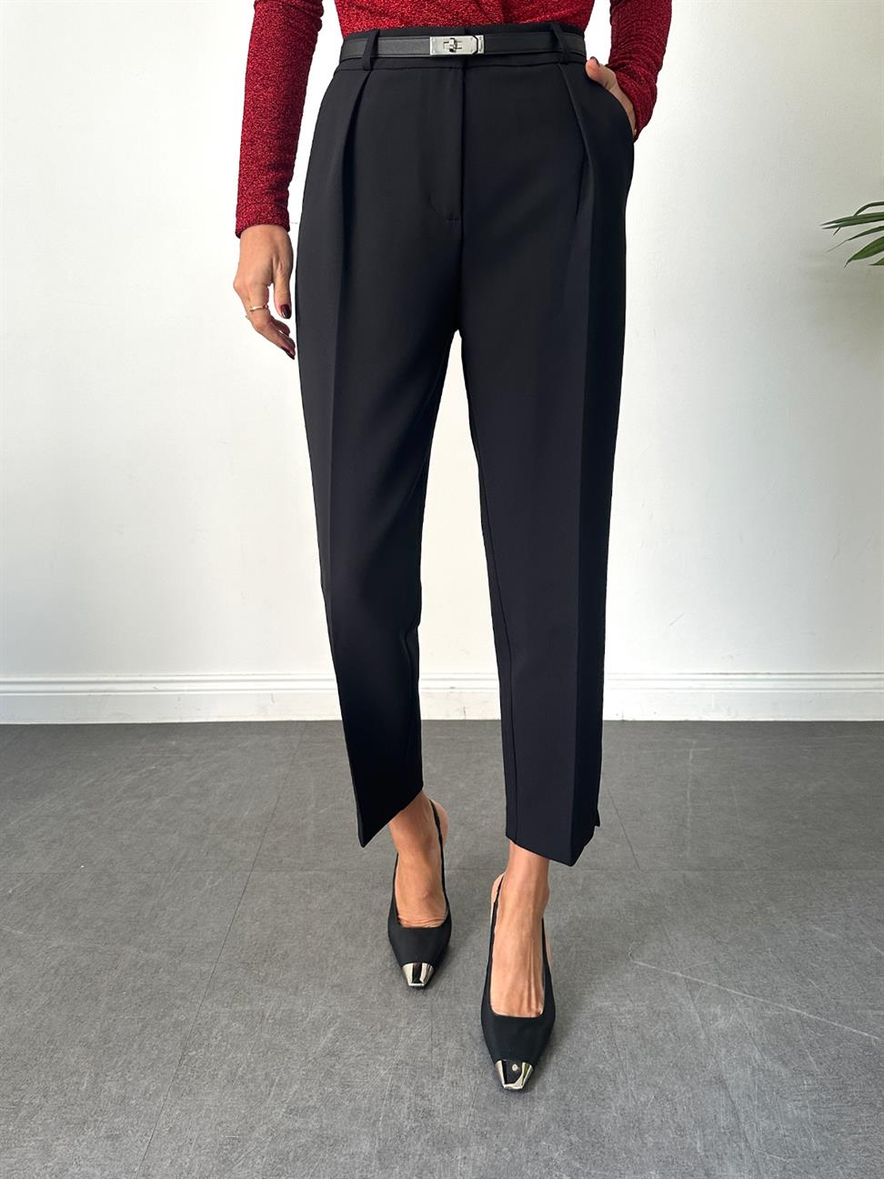 Siyah Kadın Cigarette Pantolon