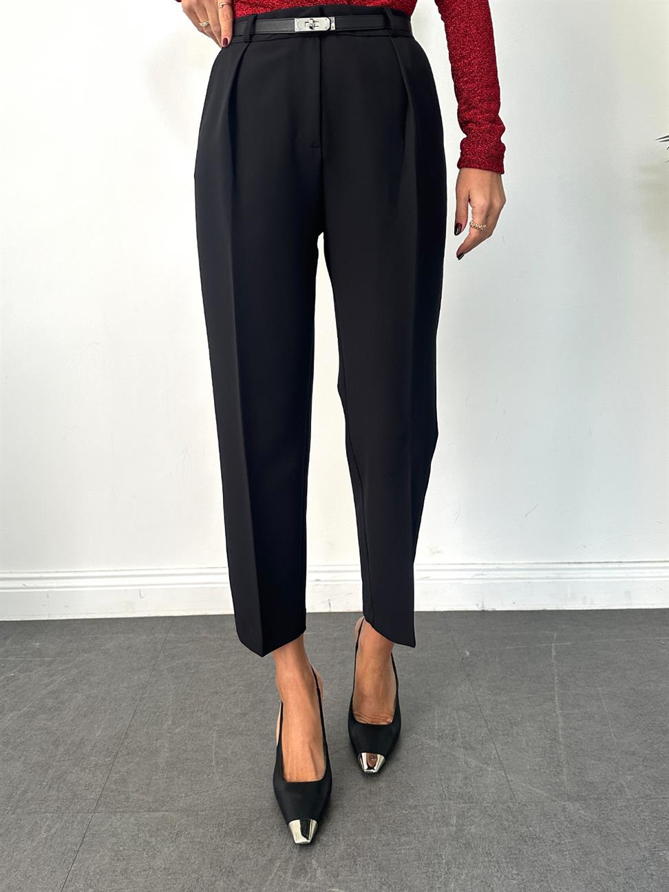 Siyah Kadın Cigarette Pantolon