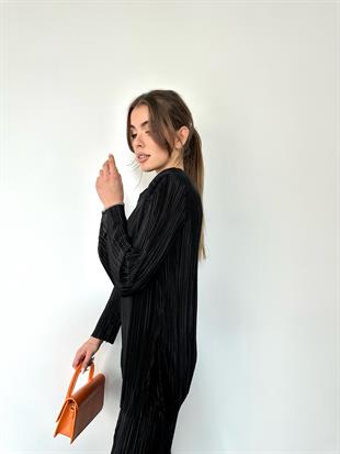 Siyah Kırinkıl Kumaş Vatkalı Takım