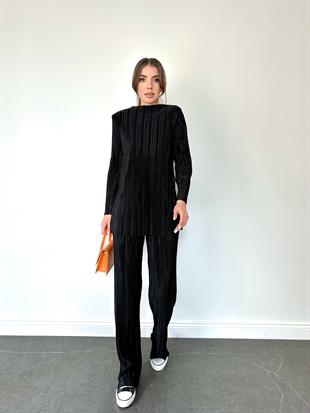 Siyah Kırinkıl Kumaş Vatkalı Takım