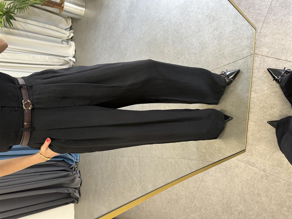 Siyah Palazzo Pantolon