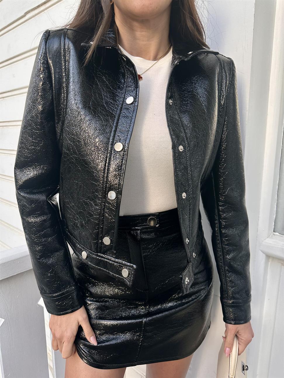 Siyah rugan etek takım