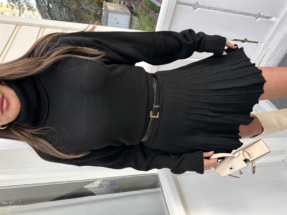 Siyah Triko Etek Takım