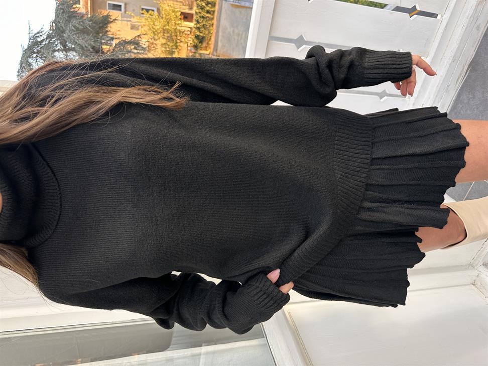 Siyah Triko Etek Takım