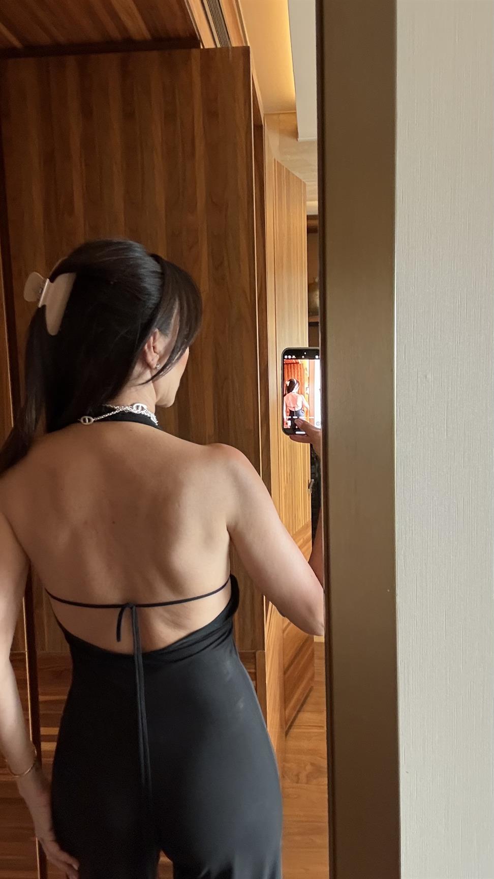 Siyah Tül Astarlı Tulum