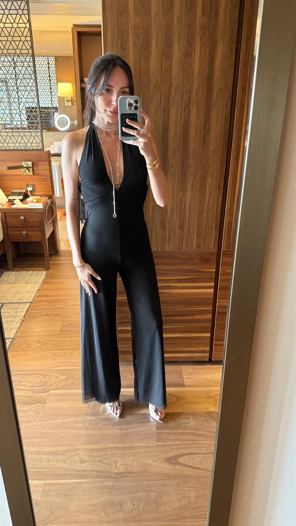 Siyah Tül Astarlı Tulum