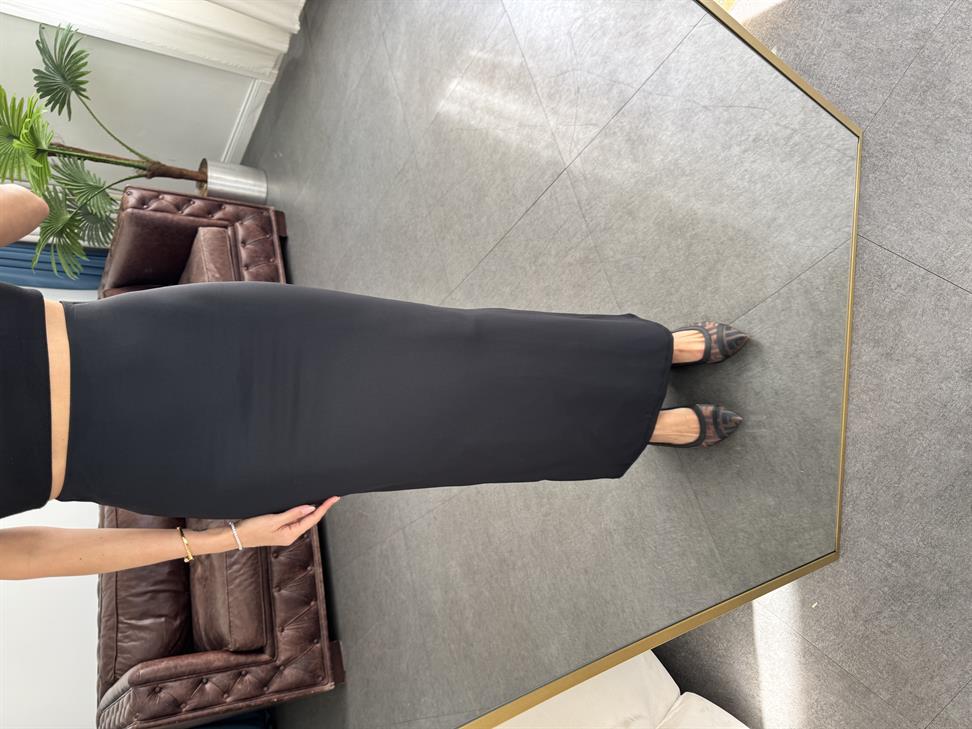 Siyah Uzun Kalem Etek