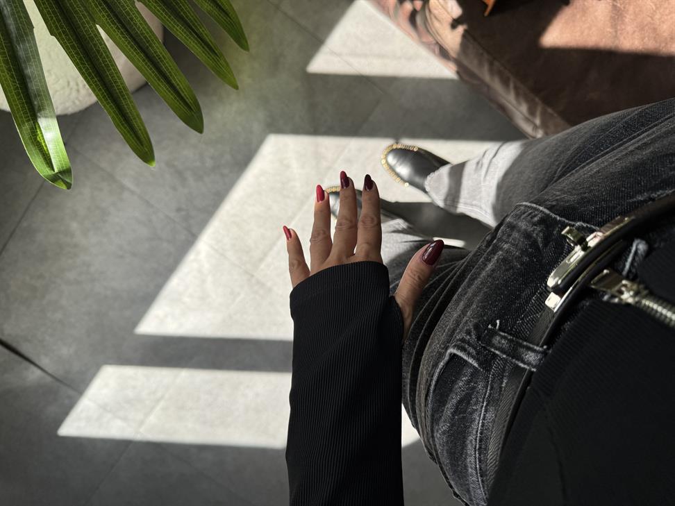 Siyah Yarım Balıkçı  Fermuarlı Bluz