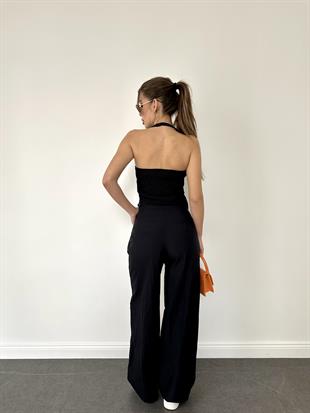 Siyah Yelek Pantolon İkili Takım