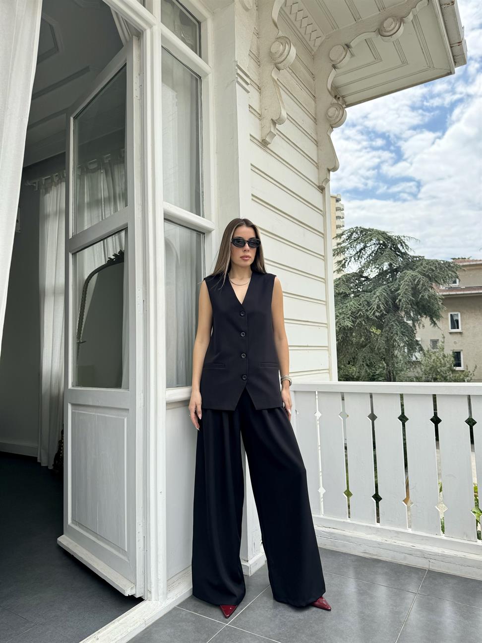 Siyah Yelek Pantolon Takım