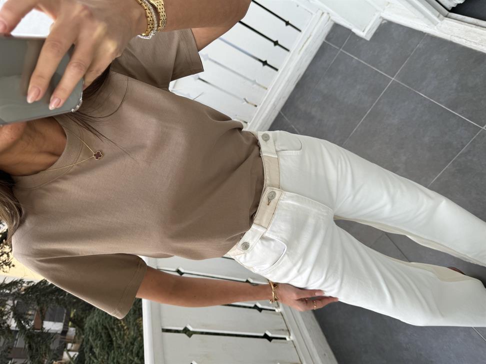 Sütlü Kahve Basic Tshirt