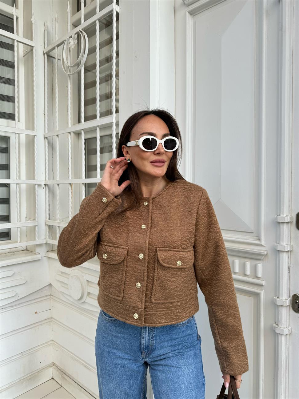 Taba 2 Cepli Gold Düğmeli Ceket