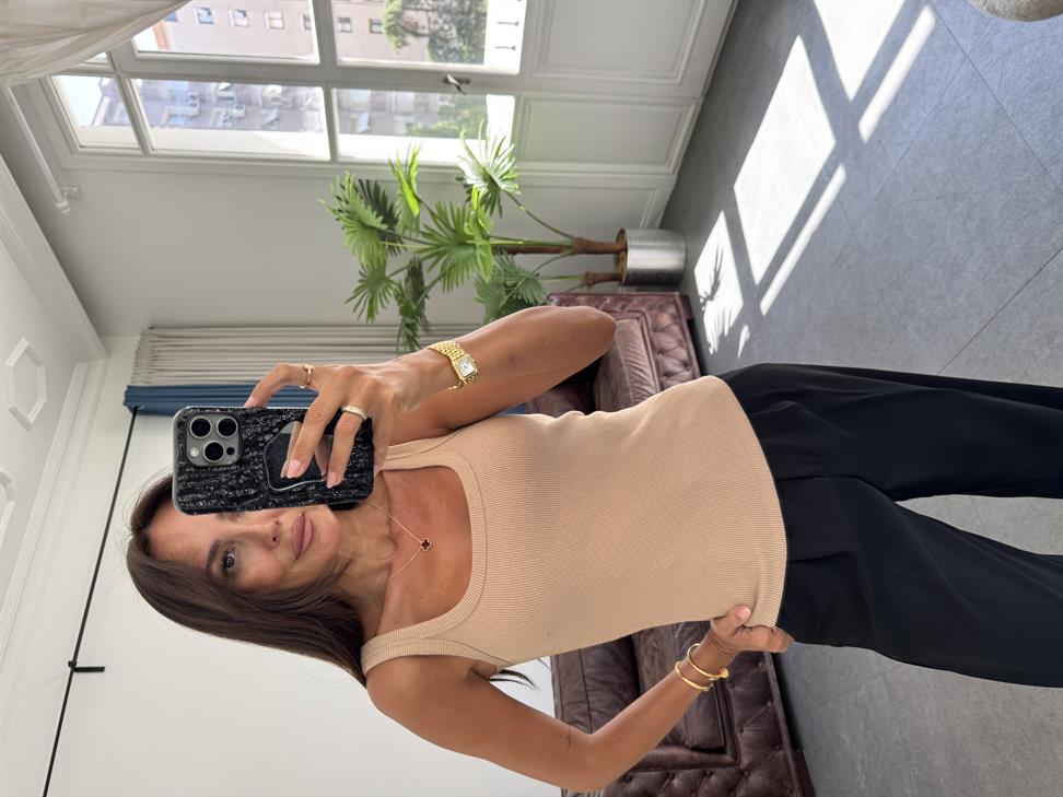 Taba Kaşkorse U Yaka Atlet Bluz