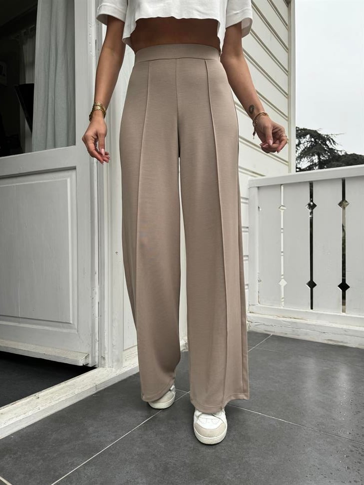 Taş Gri Modal Kumaş Pantolon