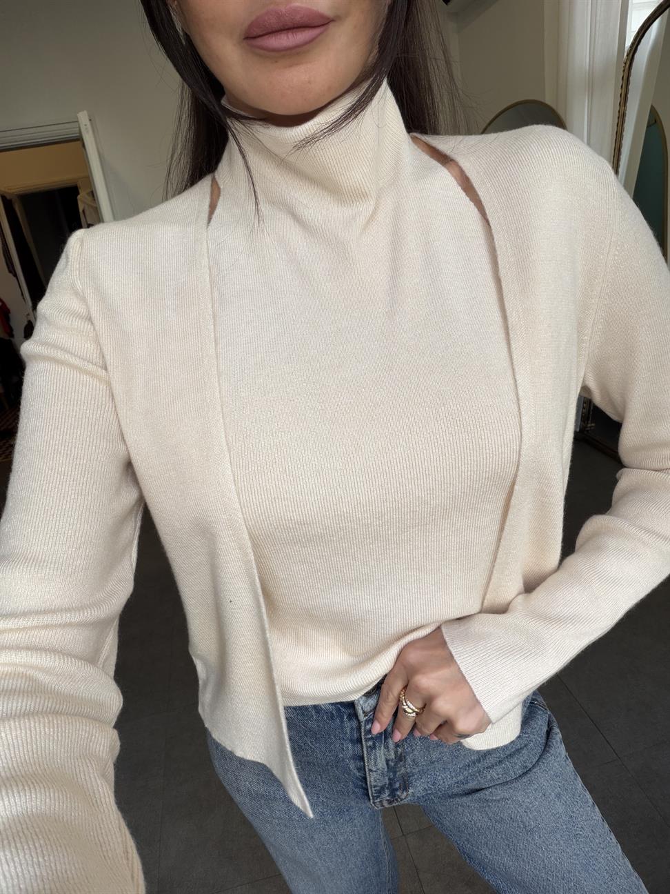 Vanilya Tasarım Bluzlu Hırka