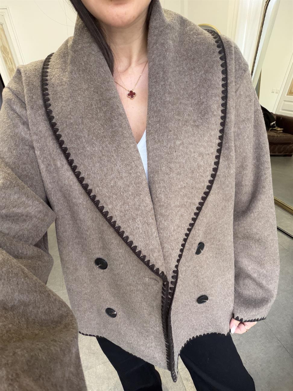 Vizon Dikiş Detaylı Ceket