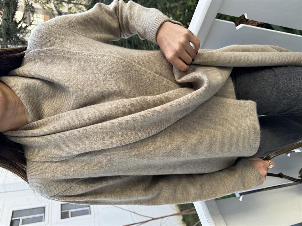 Vizon Şal Tasarımlı Kazak