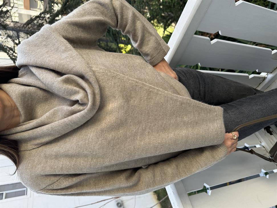 Vizon Şal Tasarımlı Kazak