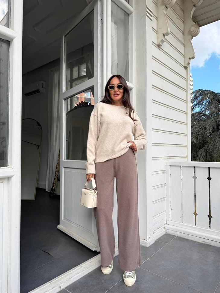 Vizon Soft Doku Bol Paça Pantolon