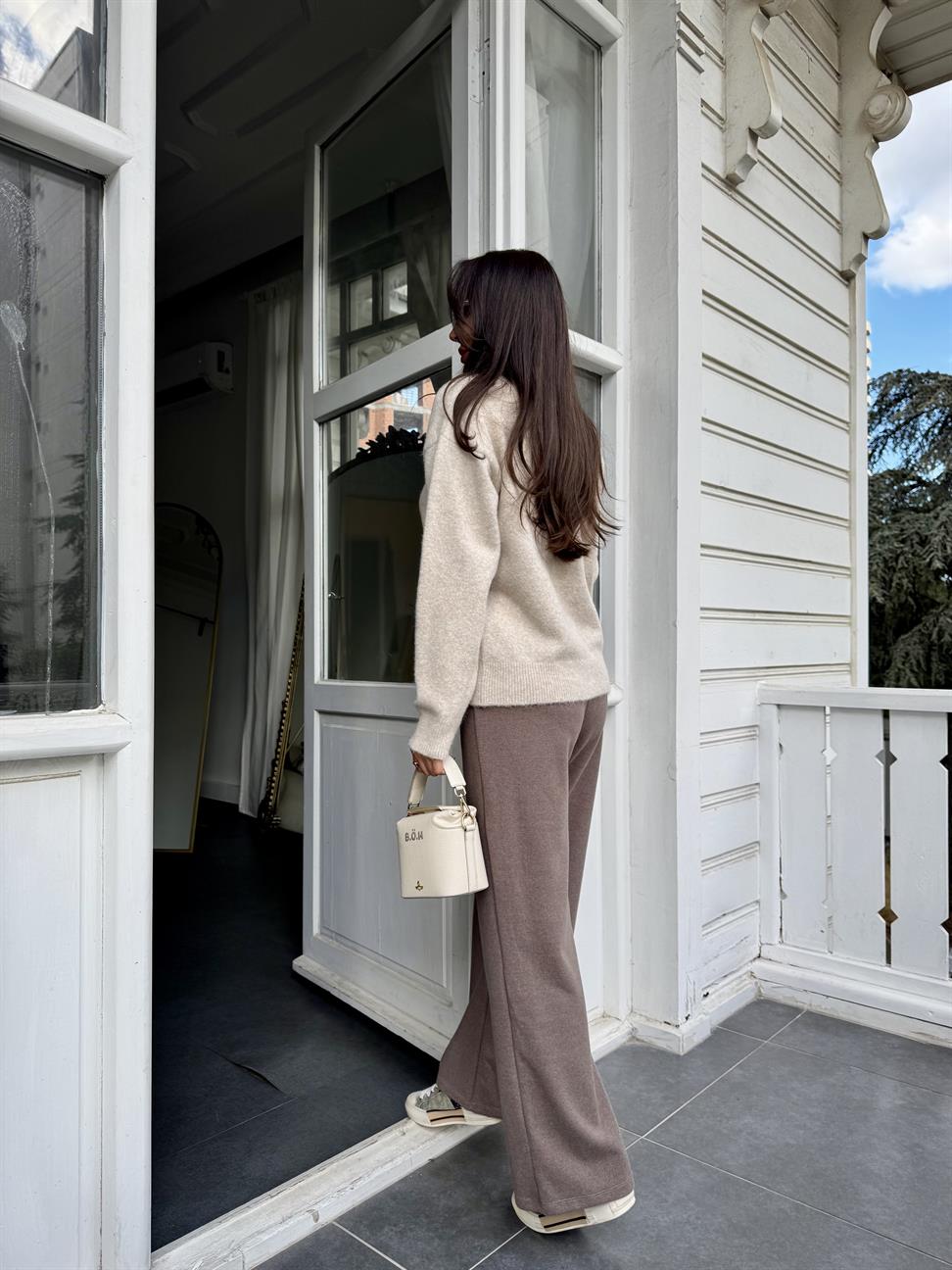 Vizon Soft Doku Bol Paça Pantolon