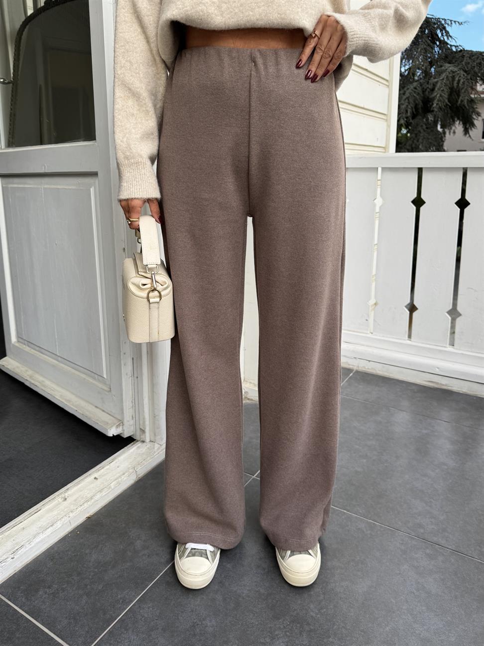 Vizon Soft Doku Bol Paça Pantolon