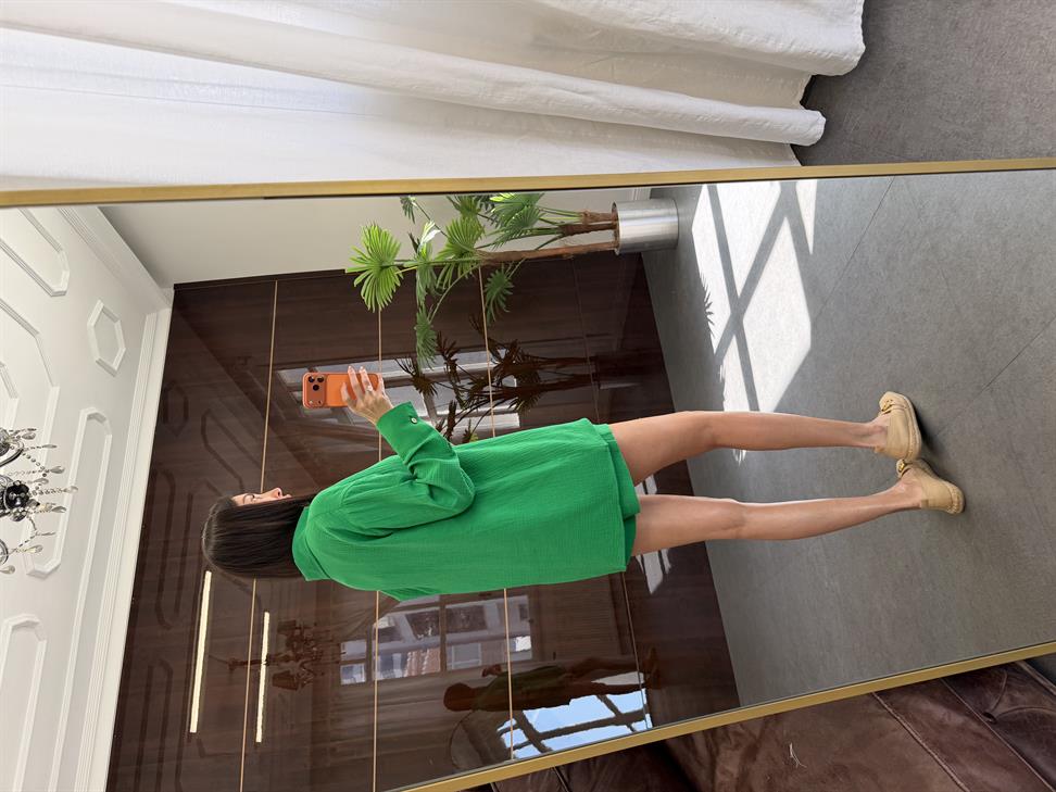 Yeşil Müslin Wood Takım