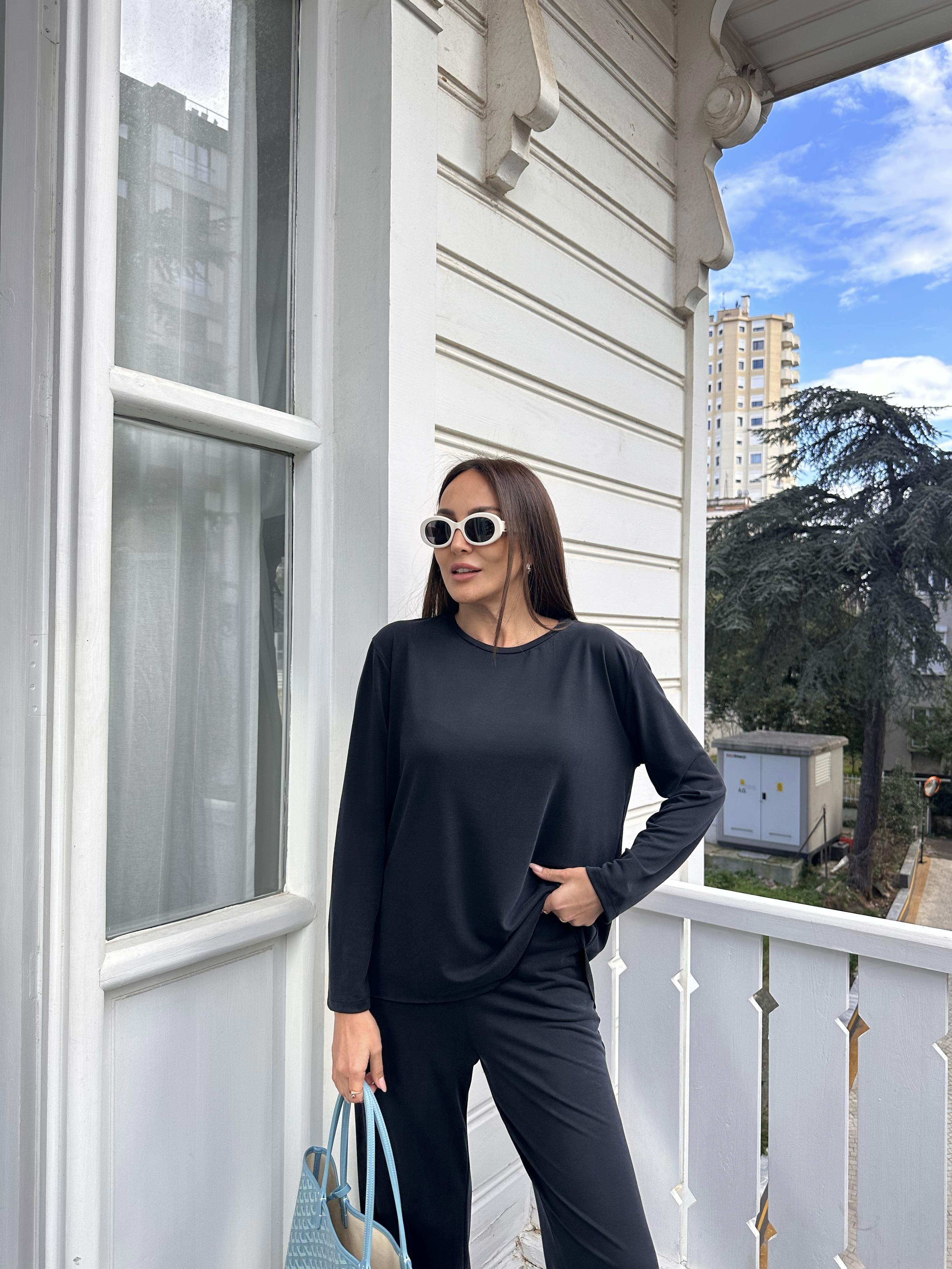 Antrasit Modal Kumaş Takım