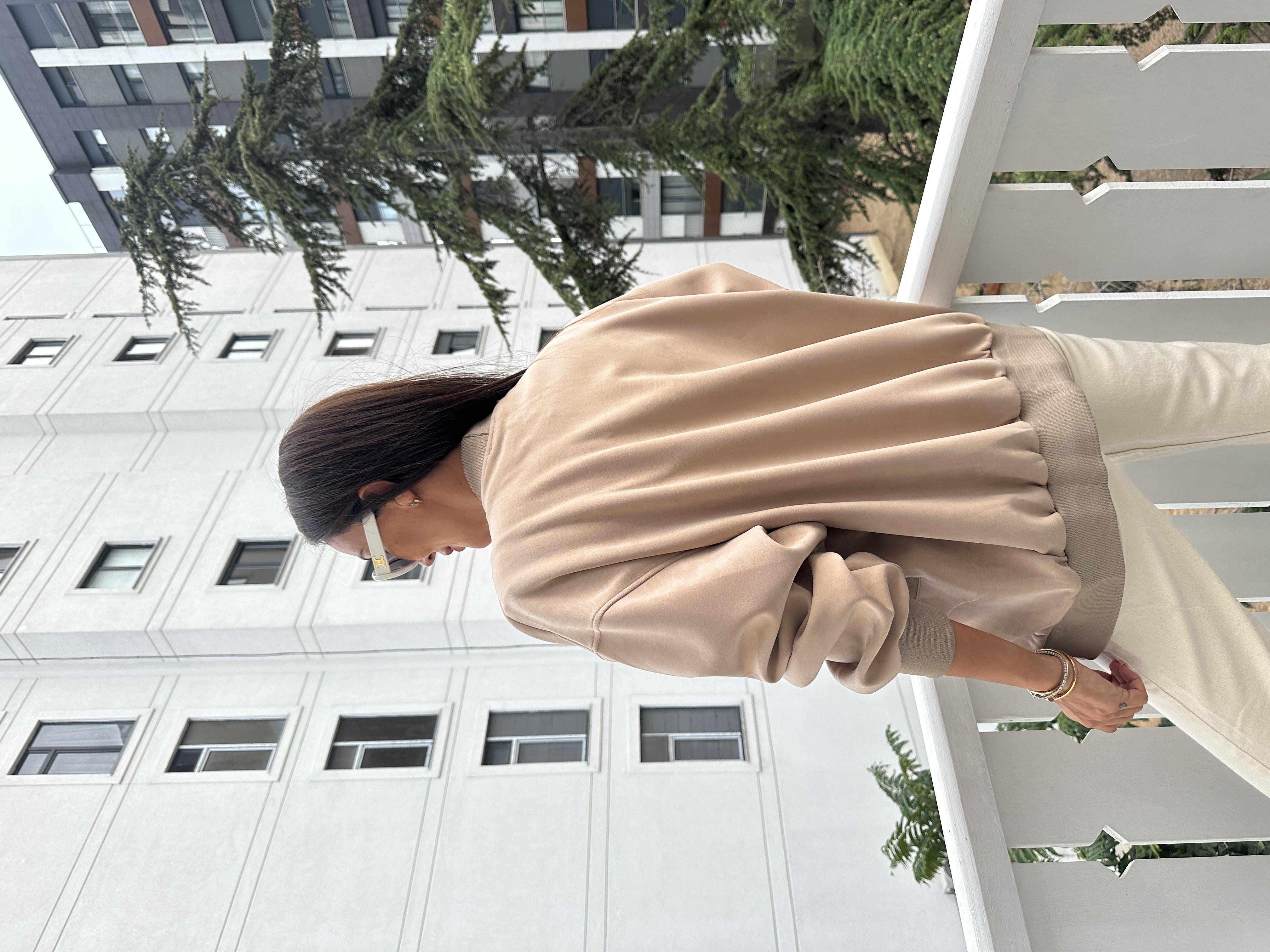 Bej Cepli Arma Hırka