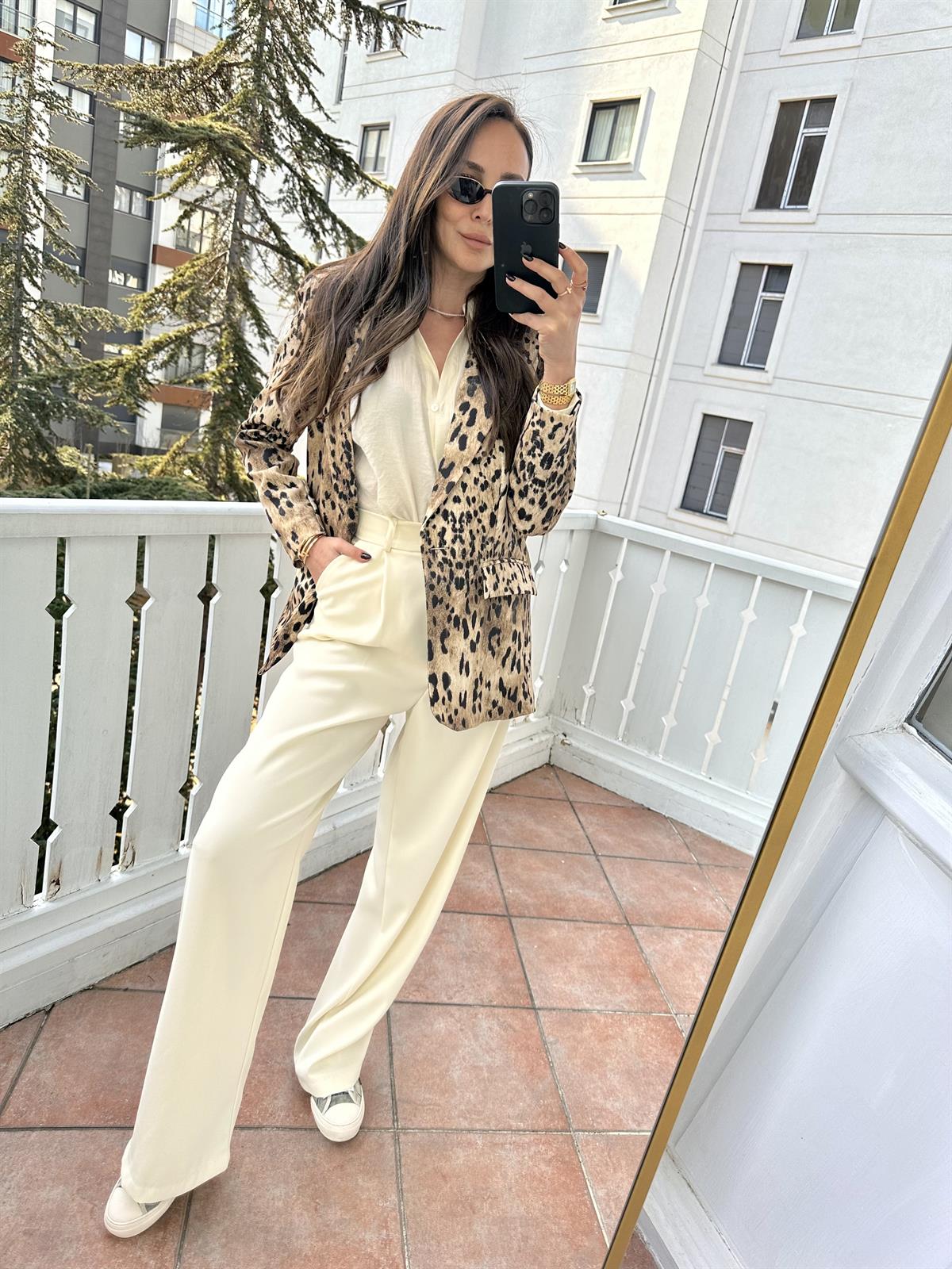 Bej Leopar Ceket · 18