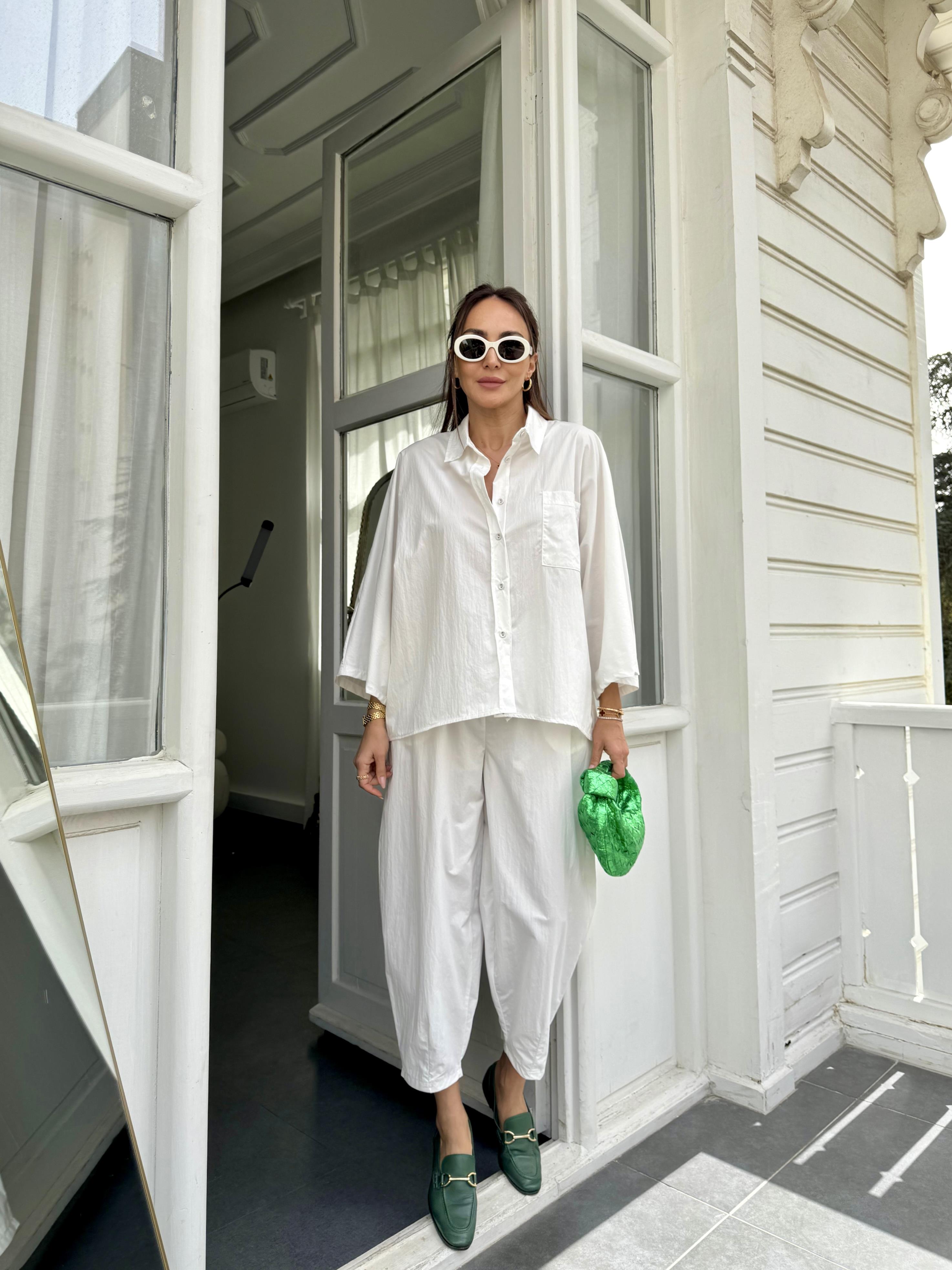 Beyaz Coton İkili Takım