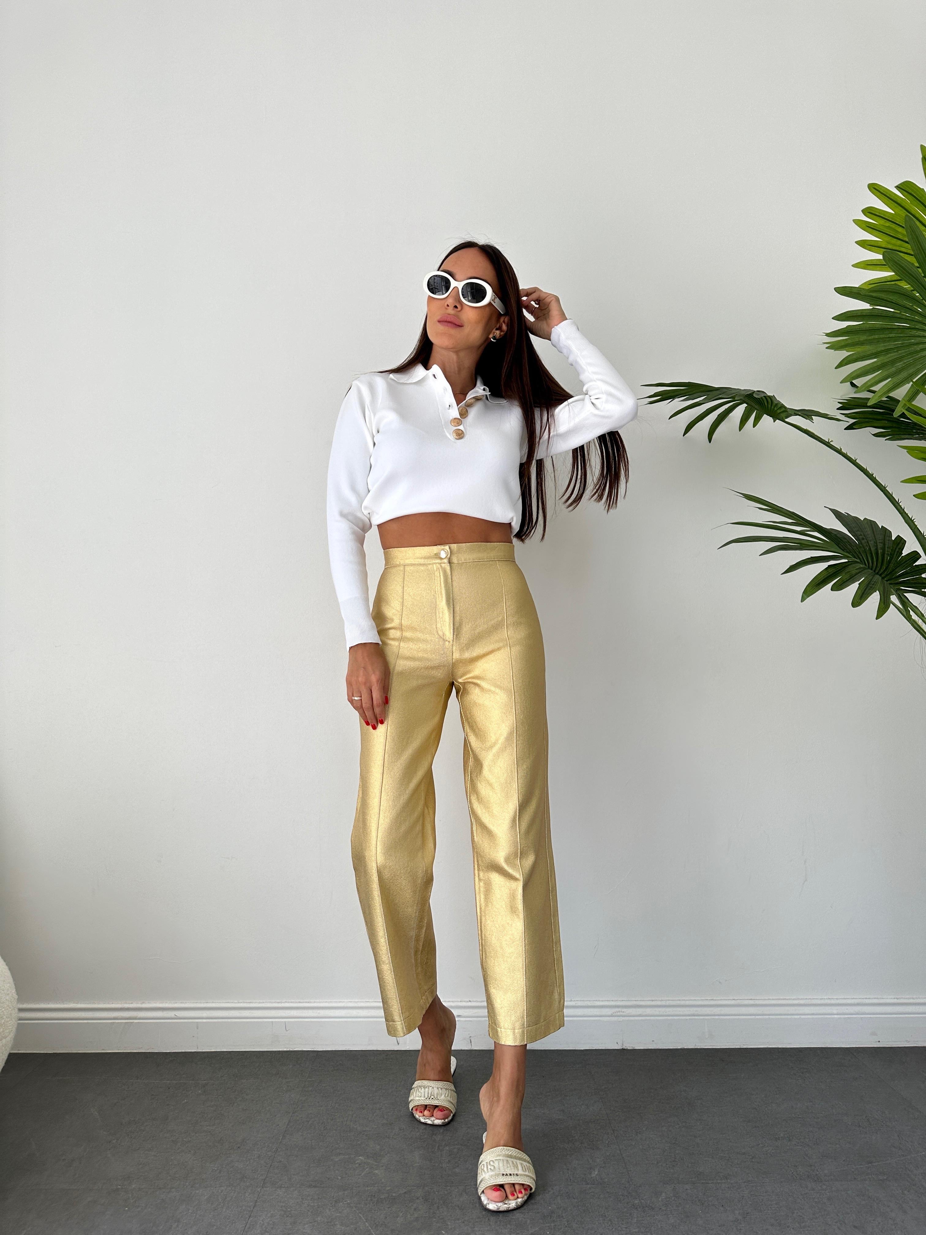 Gold Önü Dikişli Jean Pantolon