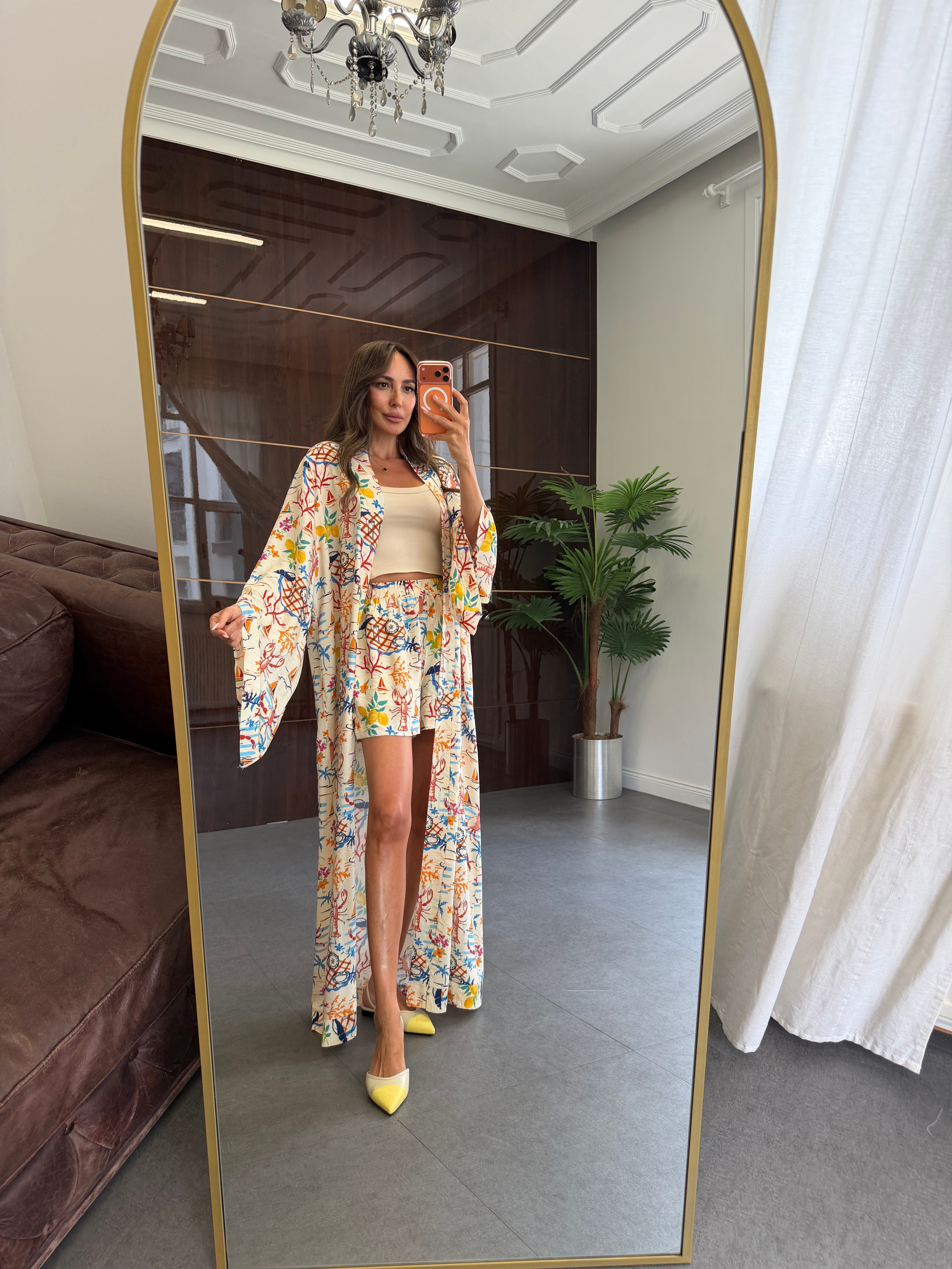 Krem Positano Kimono