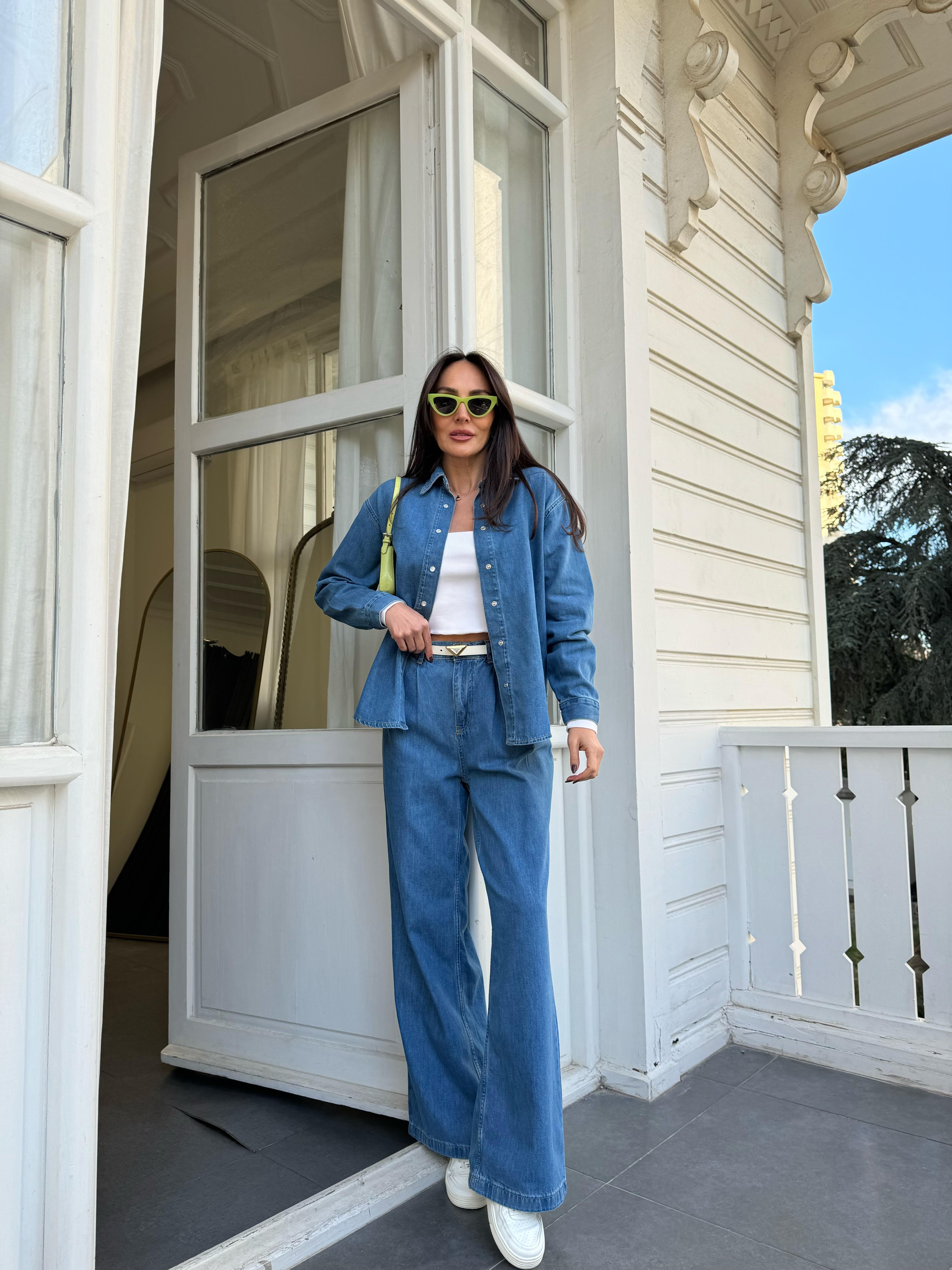 Mavi Denim Pilili Takım