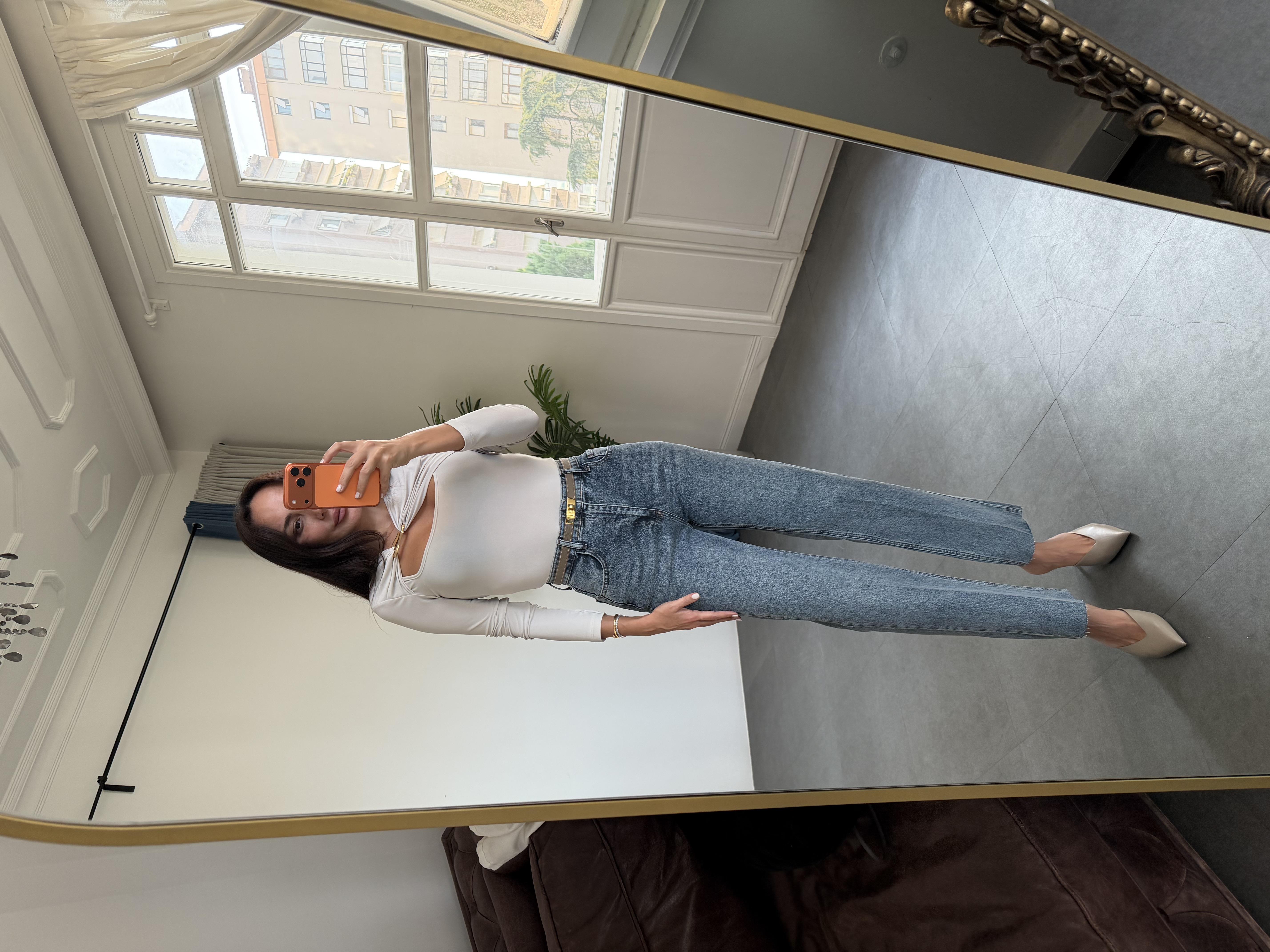 New Blue Yıkamalı Düz Kesim Jean Pantolon