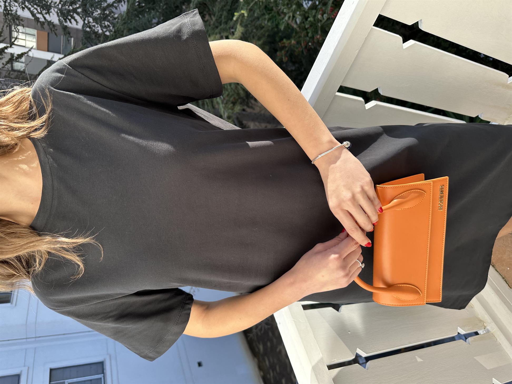 Siyah Bisiklet Yaka Basic Elbise · 8