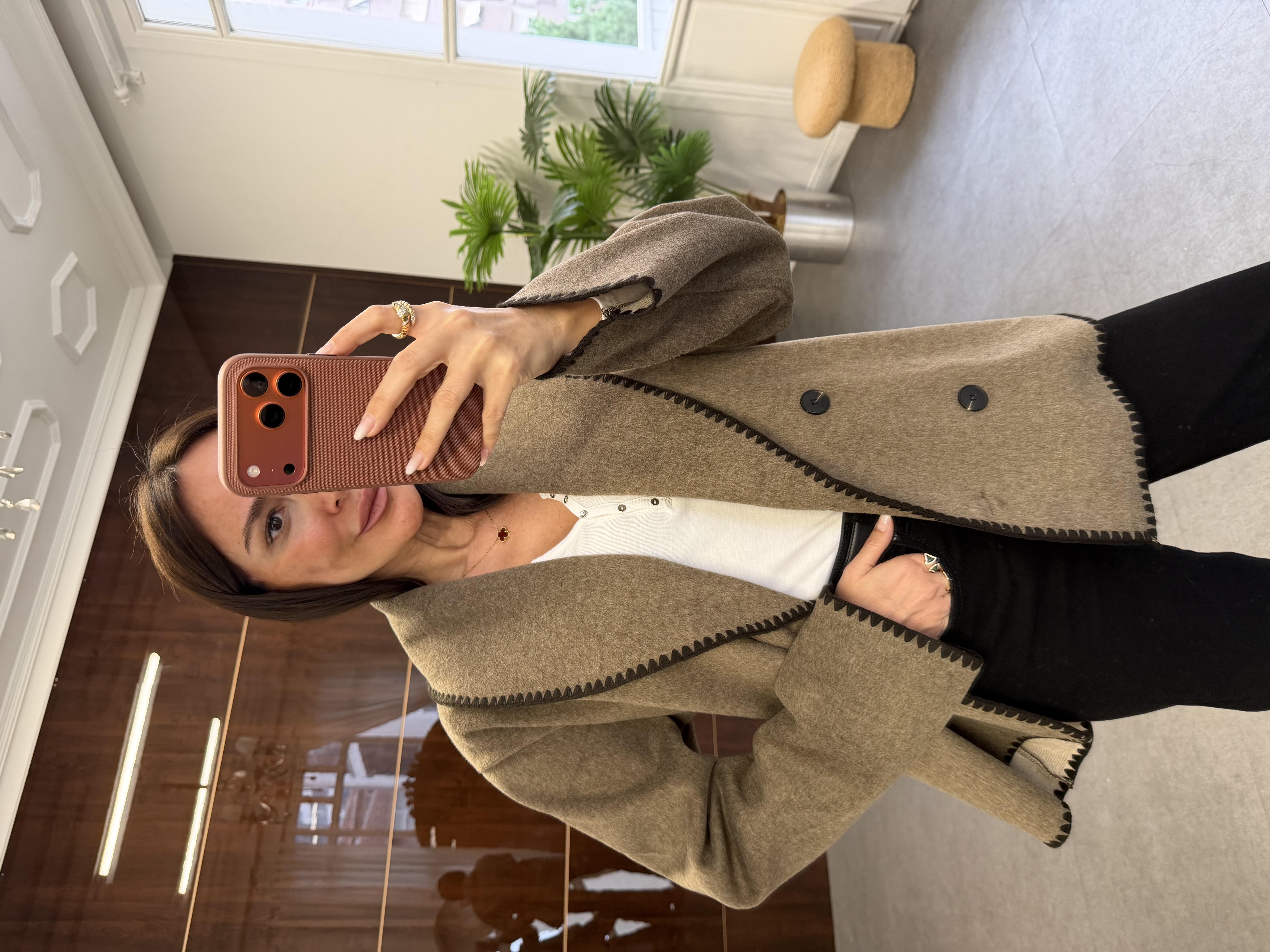 Vizon Dikiş Detaylı Ceket