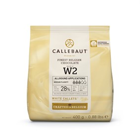 Callebaut W2 Beyaz Kuvertür Drop Çikolata 400 Gr