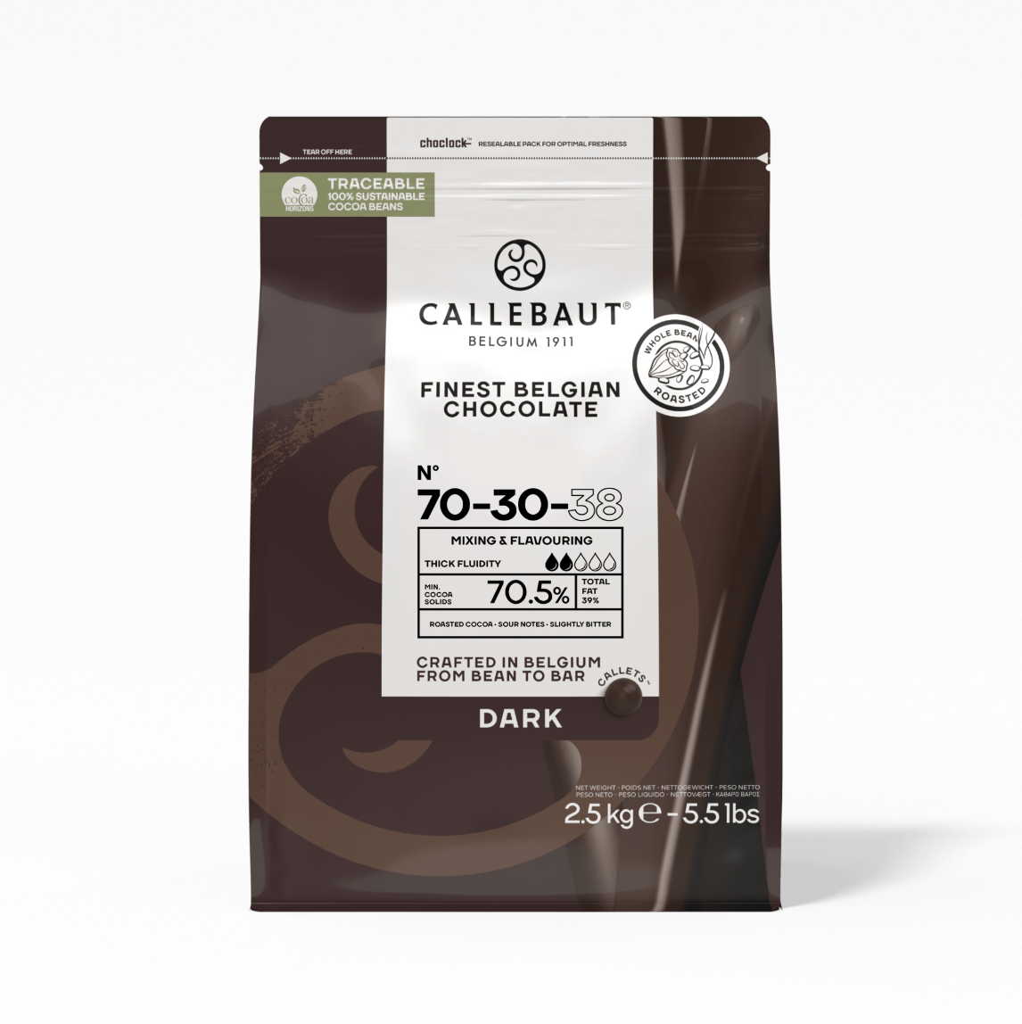 Bitter Kuvertür %70 Drop (2,5 KG)