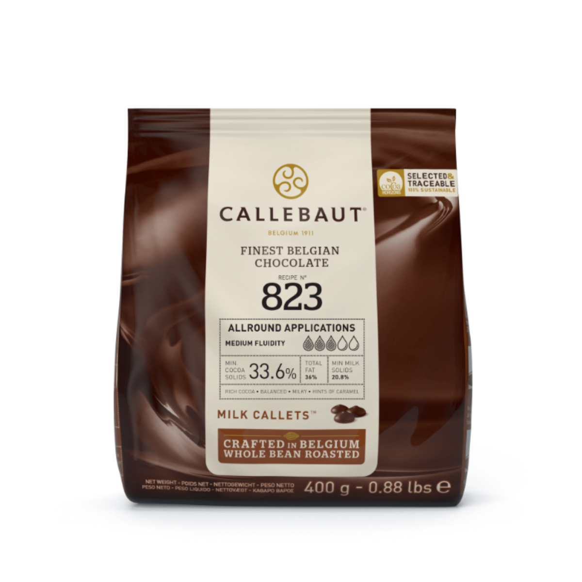Callebaut 823 Sütlü Kuvertür Drop Çikolata 400 Gr