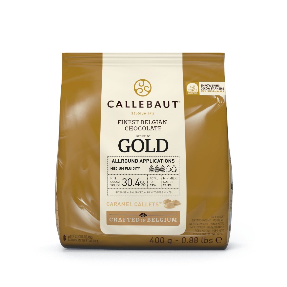 Callebaut Gold Karamel Çikolata Drop 400 Gr