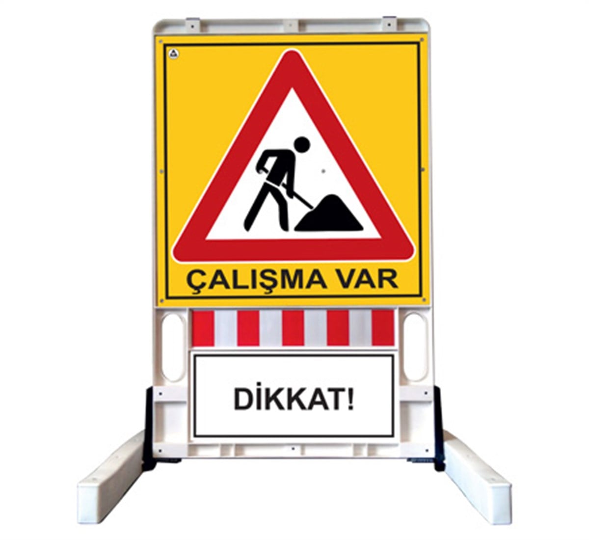 DUBALI UYARI LEVHALI BARİYER 150 CM X 90 CM