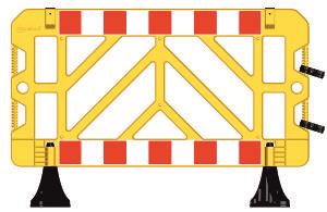 Güvenlik Barikatı 100x150x5 Cm 