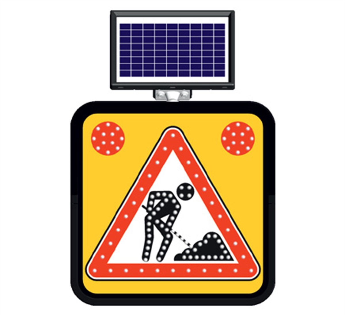 SOLAR LEDLİ ÇALIŞMA VAR LEVHASI
