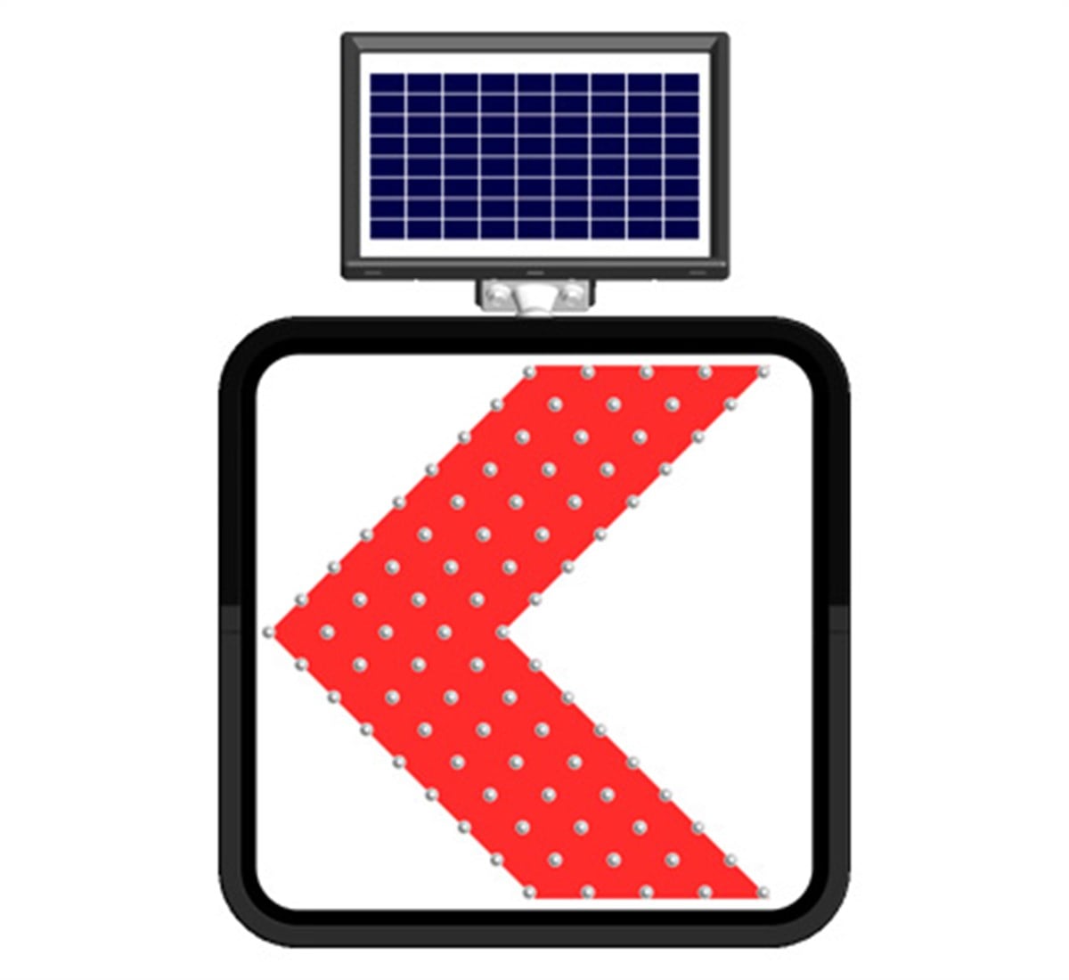 SOLAR LEDLİ TEHLİKELİ SOLA DÖNÜŞ LEVHASI