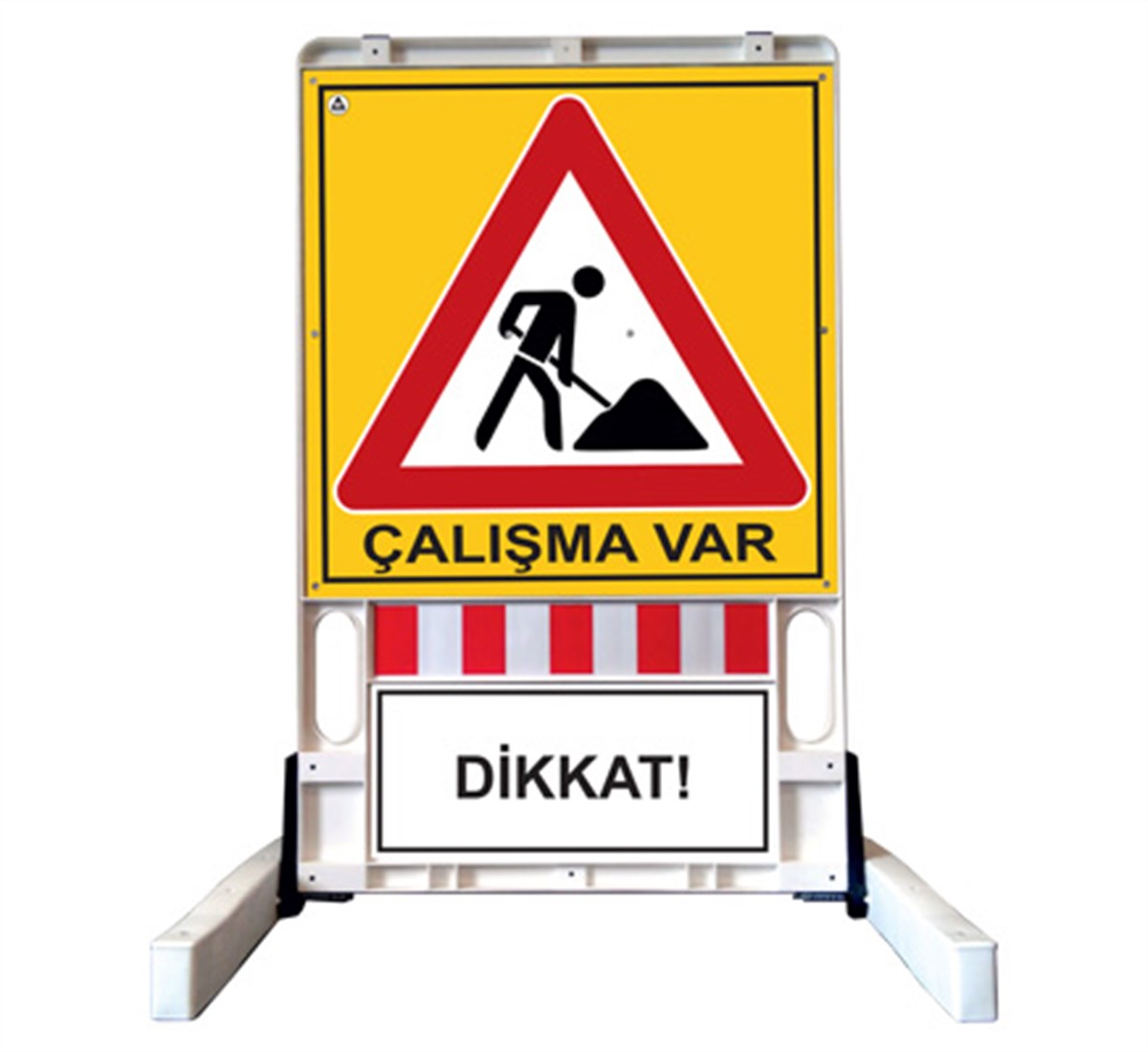 DUBALI UYARI LEVHALI BARİYER 150 CM X 90 CM