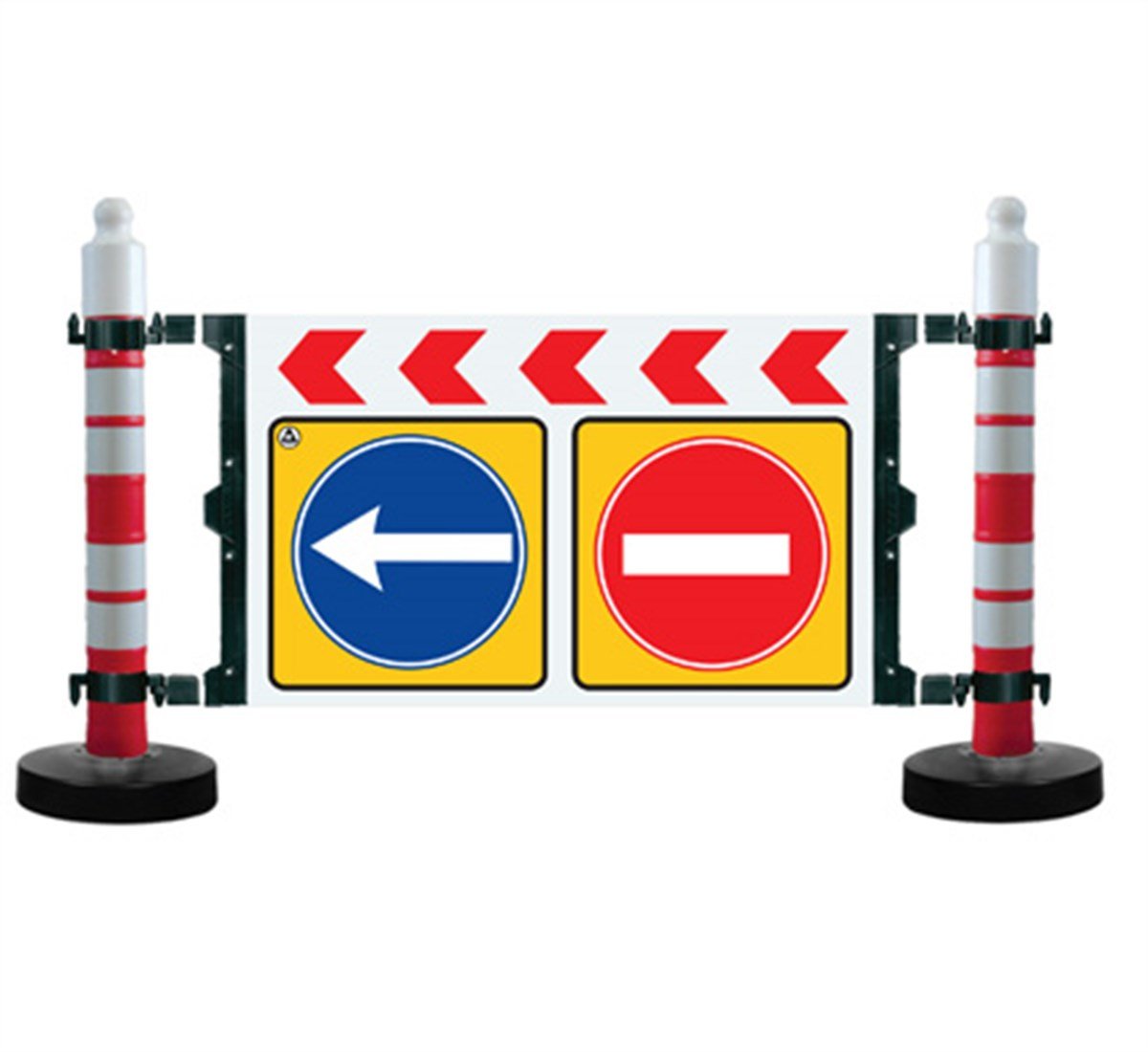 DUBALI UYARI LEVHALI BARİYER 180 CM X 120 CM