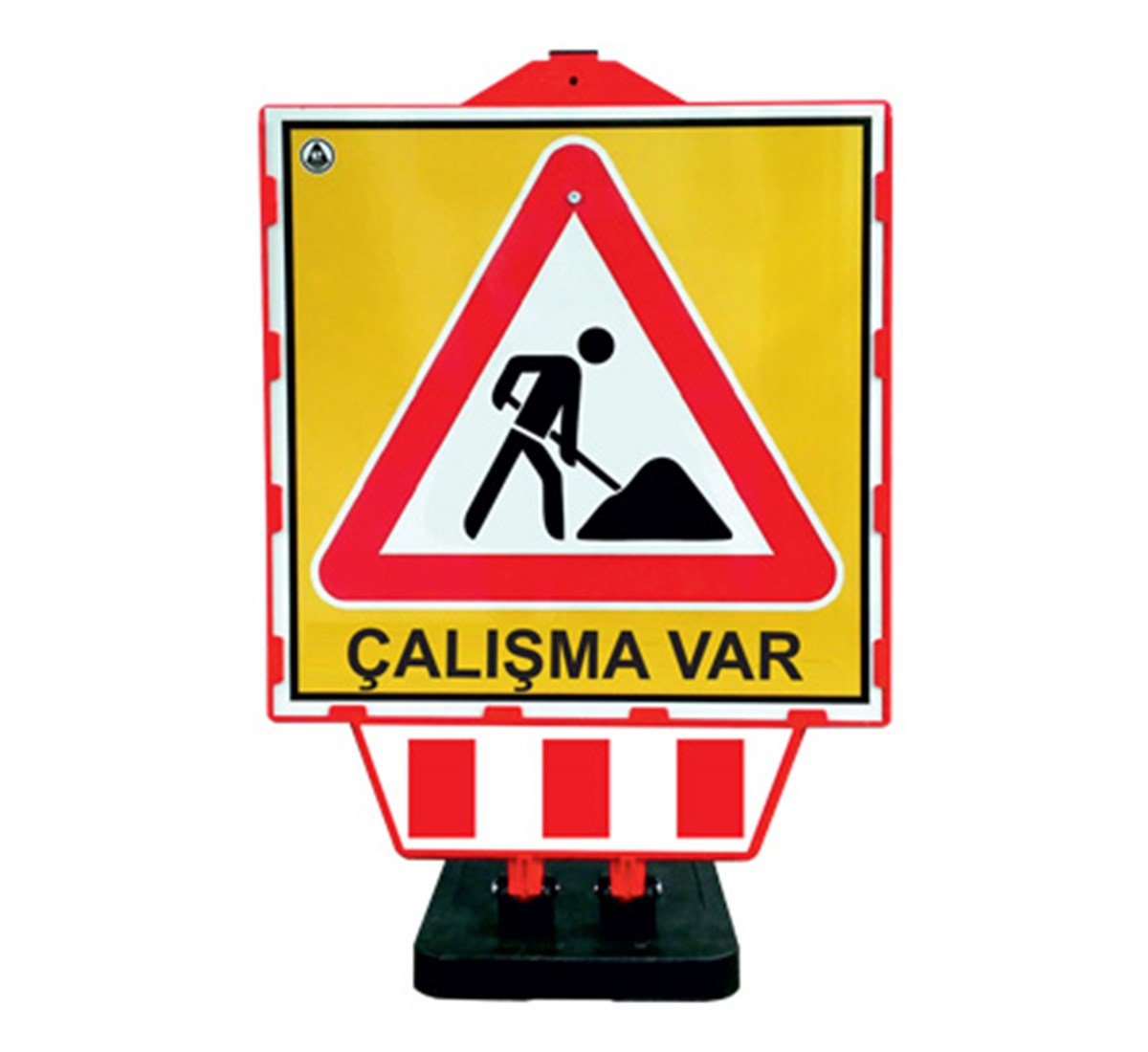 DUBALI UYARI LEVHALI BARİYER 90 CM X 60 CM